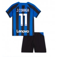 Dres Inter Milan Joaquin Correa #11 Domaci za djecu 2022-23 Kratak Rukav (+ kratke hlače)